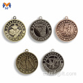 Medallas vintage metal medalla de bronce de plata antigua